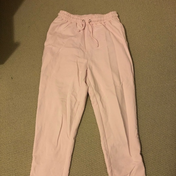 MESHKI BABY PINK LOUNGE JOGGERS (S) - Picture 3 of 4